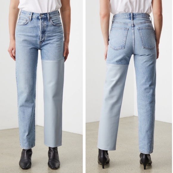 Agolde Pieced 90's Pinch Waist In Metropolis & Marlin Size 28 - Picture 1 of 6